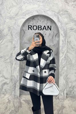 کت توییت پشمی آستردار جیب نما ژاسمین