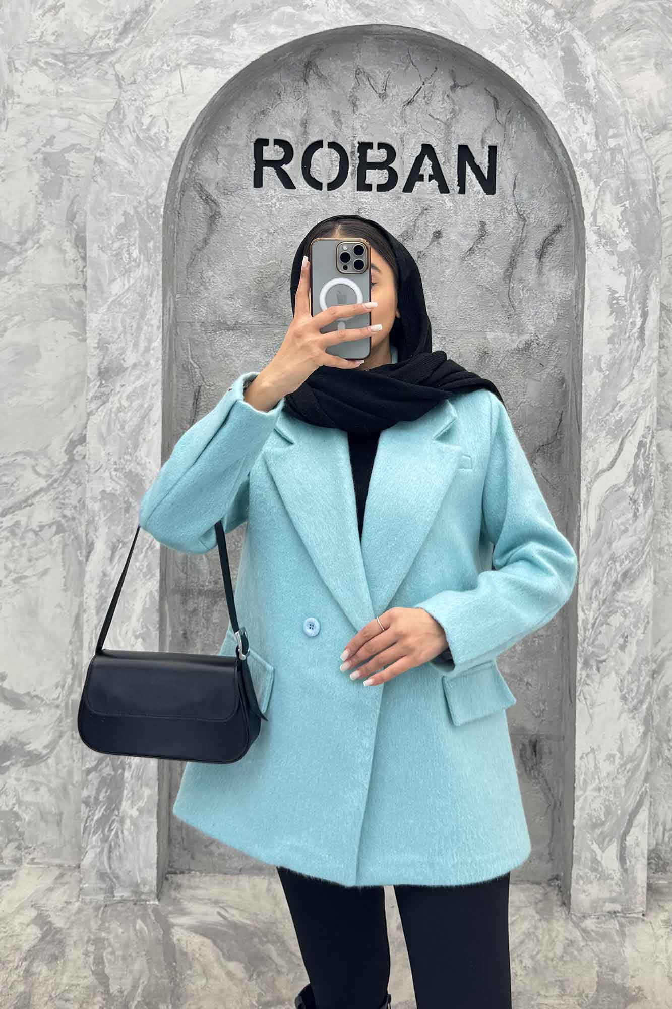 کت توییت پشمی آستردار جیب نما ژاسمین