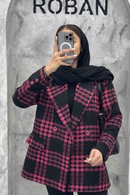 کت توییت پشمی آستردار جیب نما ژاسمین