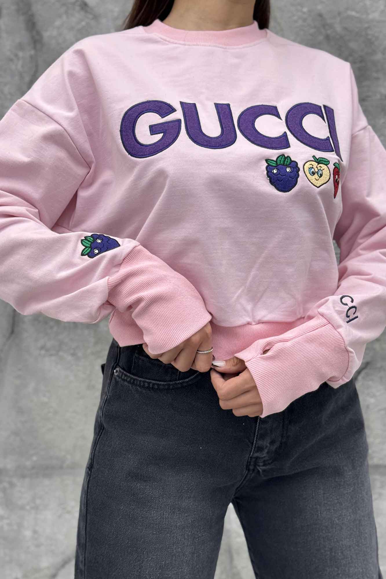 دورس کراپ گلدوزی سه میوه 