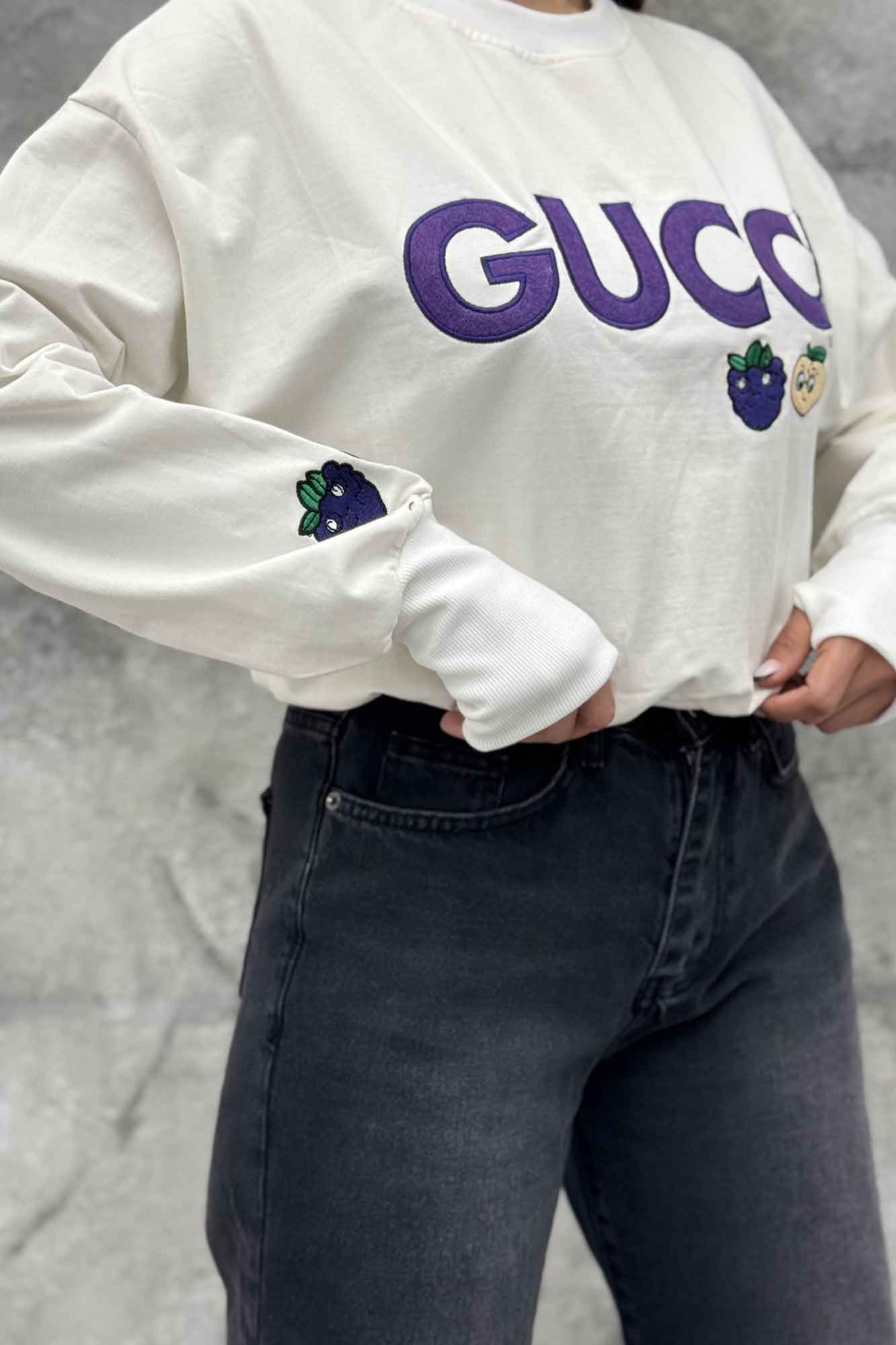 دورس کراپ گلدوزی سه میوه 