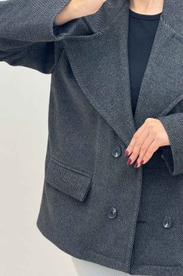 کت فوتر کجراه آستردار 4 دکمه 