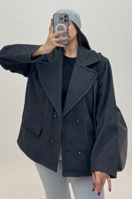 کت فوتر کجراه آستردار 4 دکمه 