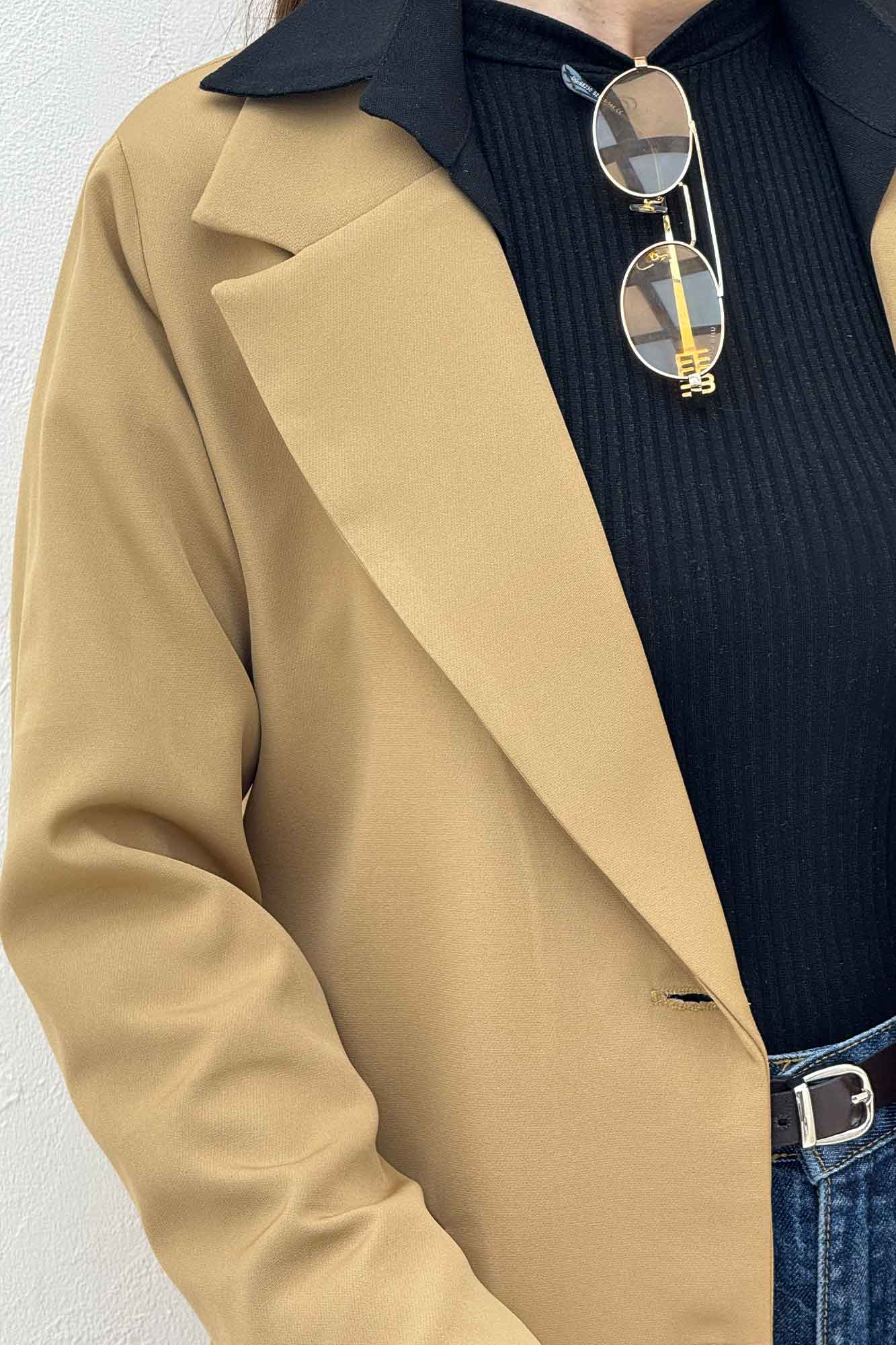 کت مازراتی جیب فیلتو دو دکمه عمودی بلور