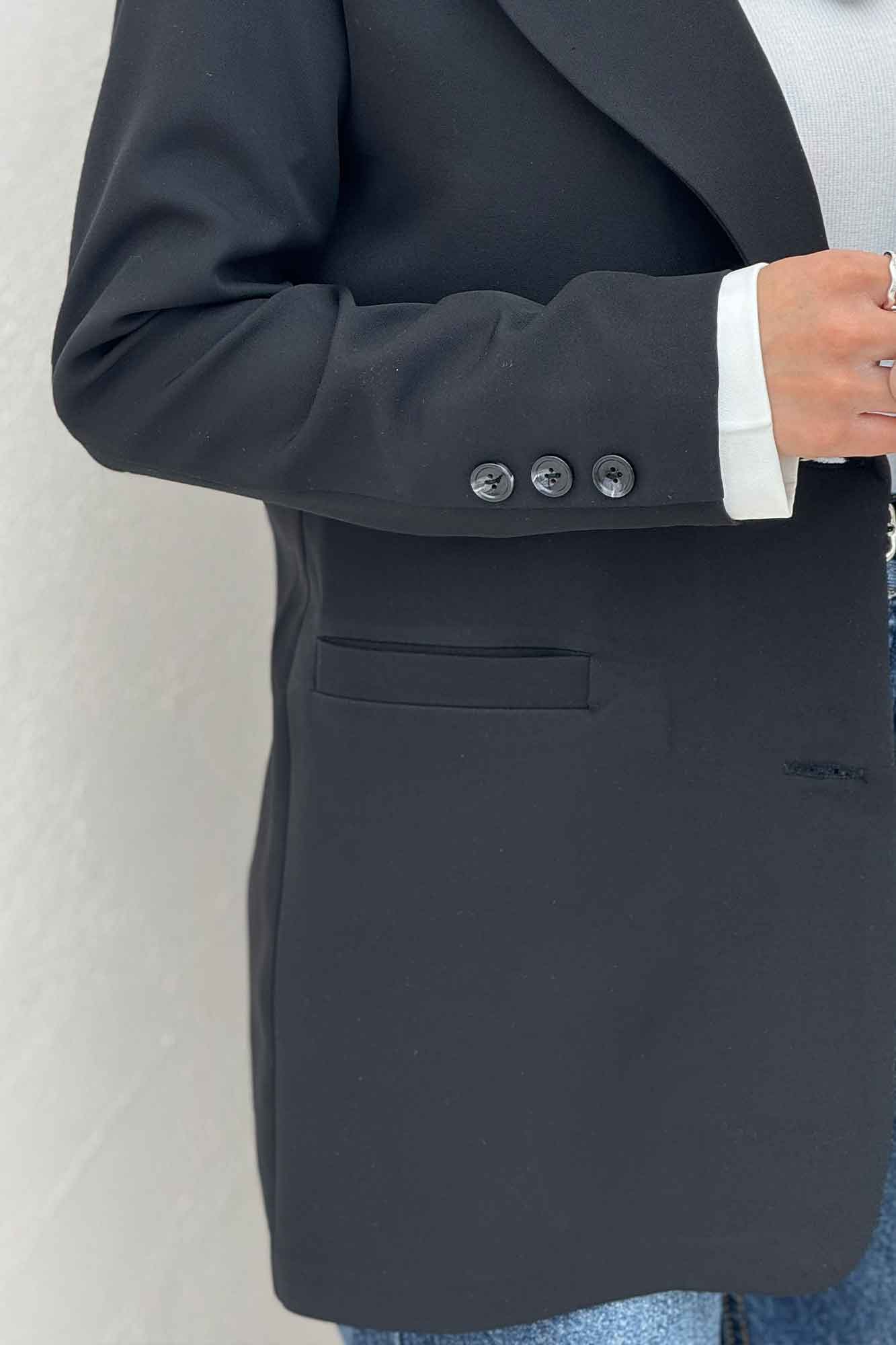 کت مازراتی جیب فیلتو دو دکمه عمودی بلور