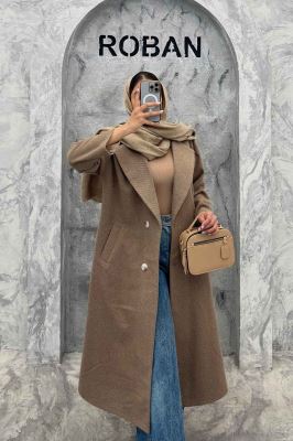 پالتو فوتر کجراه برجسته چهار دکمه پامچال