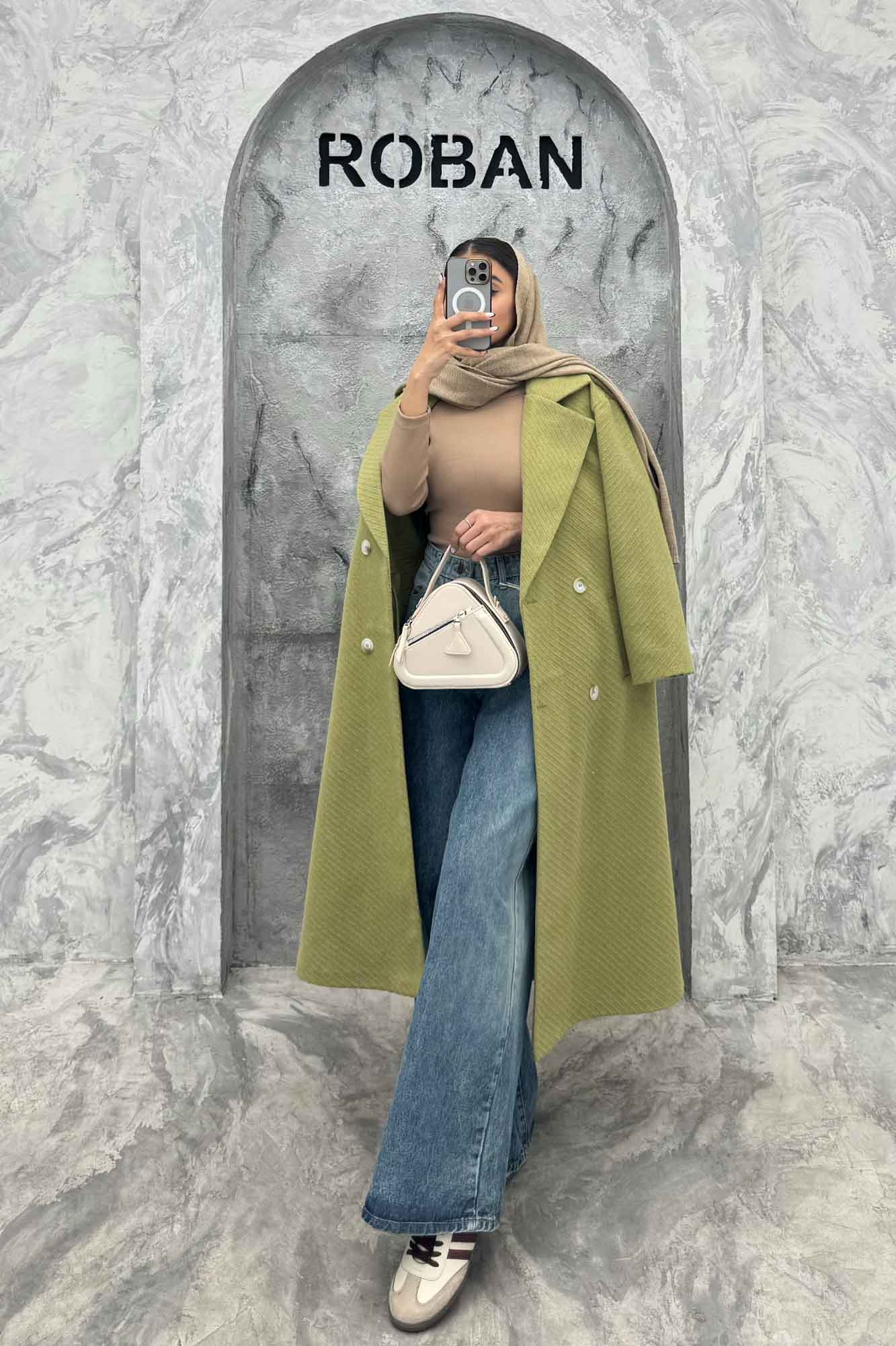 پالتو فوتر کجراه برجسته چهار دکمه پامچال