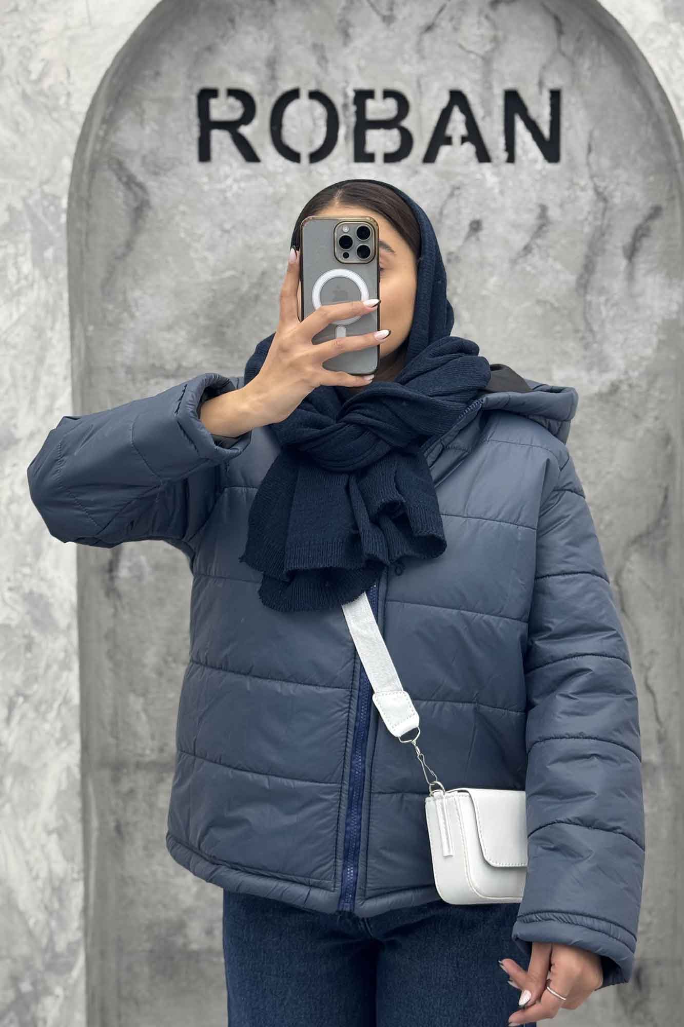 کاپشن لاین ساده کلاهدار