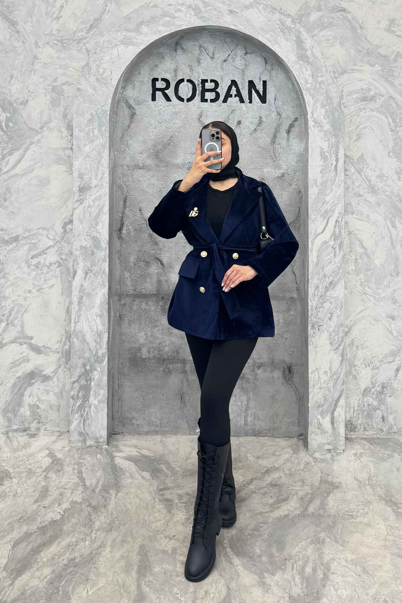 کت یقه انگلیسی مخمل جیر DG