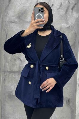 کت یقه انگلیسی مخمل جیر DG