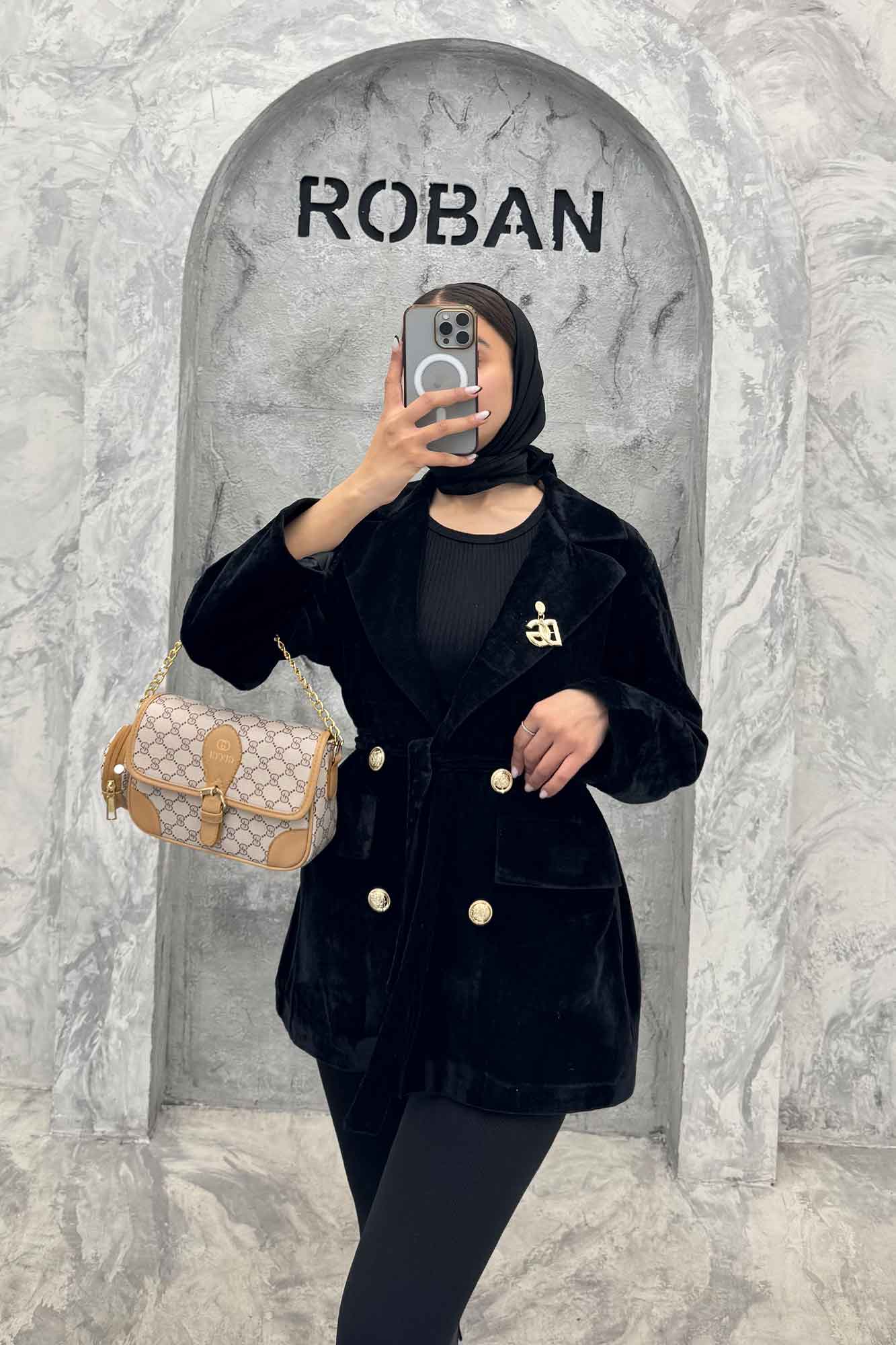 کت یقه انگلیسی مخمل جیر DG