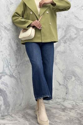 کت فوتر یقه انگلیسی کجراه برجسته شینا