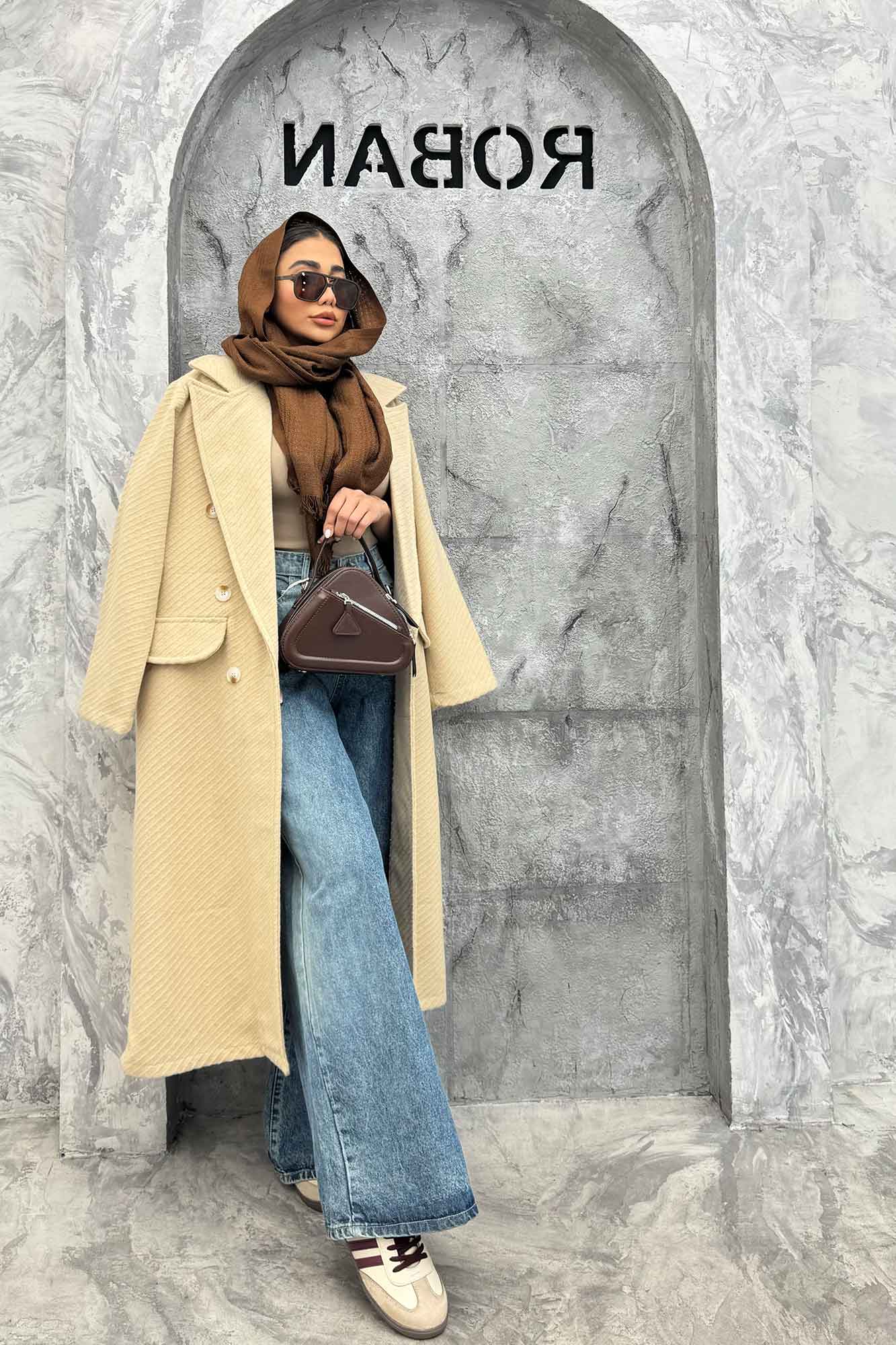 پالتو فوتر دو درجیب کجراه برجسته طیلا