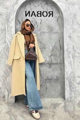 پالتو فوتر دو درجیب کجراه برجسته طیلا