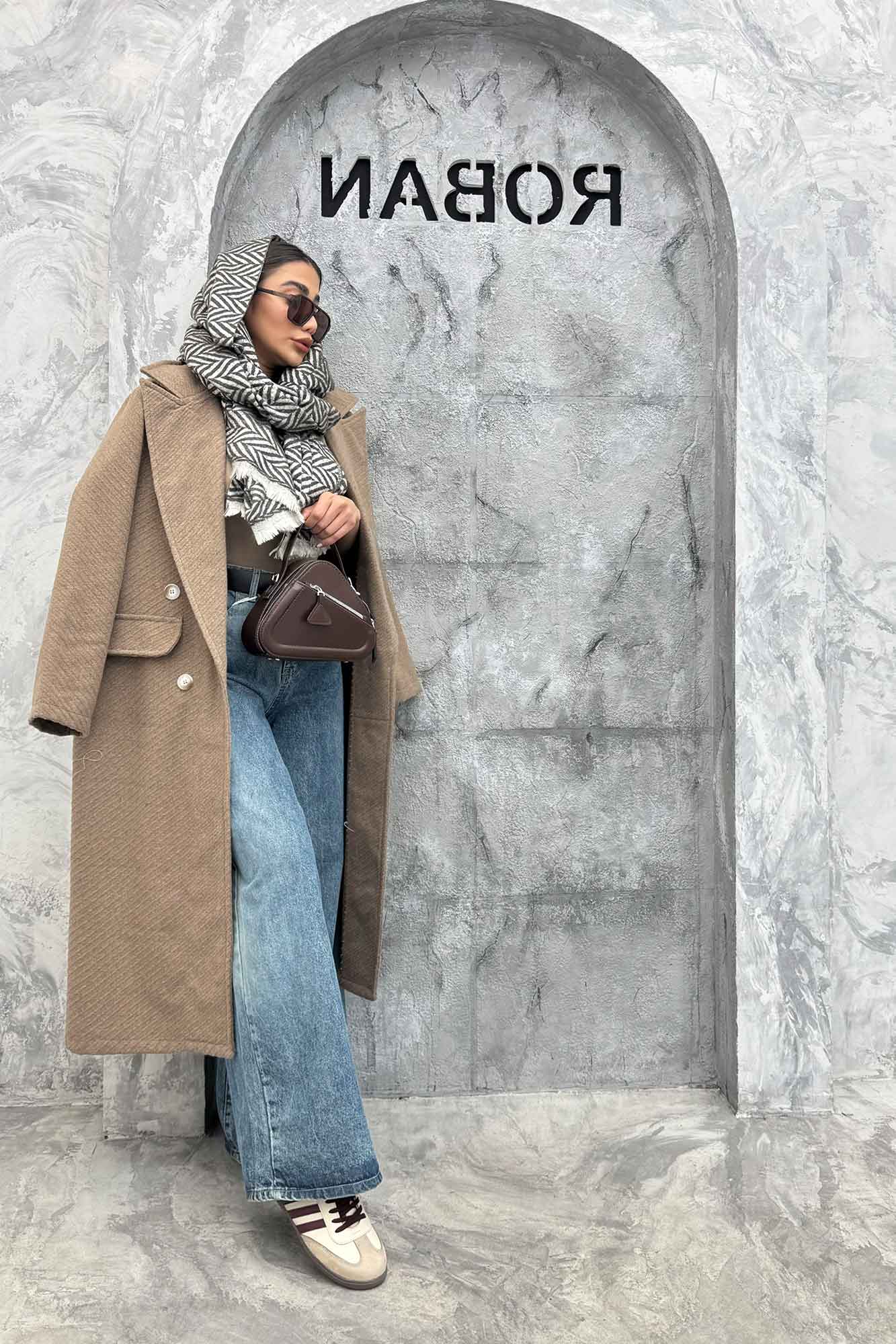 پالتو فوتر دو درجیب کجراه برجسته طیلا