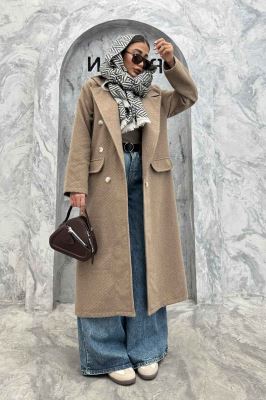 پالتو فوتر دو درجیب کجراه برجسته طیلا