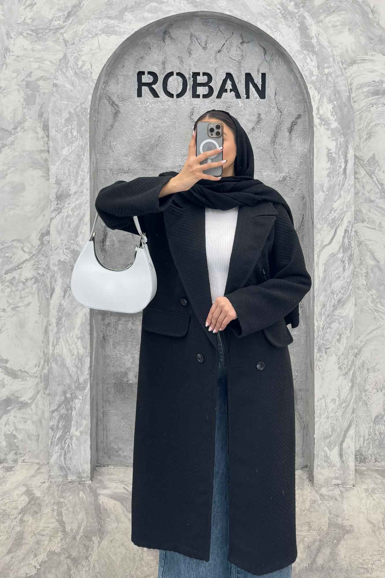 پالتو فوتر دو درجیب کجراه برجسته طیلا