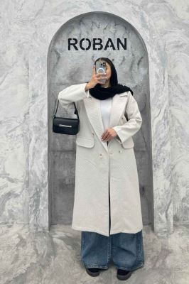 پالتو فوتر دو درجیب کجراه برجسته طیلا