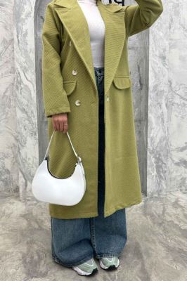 پالتو فوتر دو درجیب کجراه برجسته طیلا