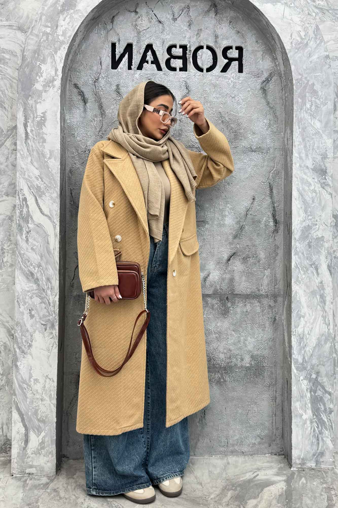 پالتو فوتر دو درجیب کجراه برجسته طیلا