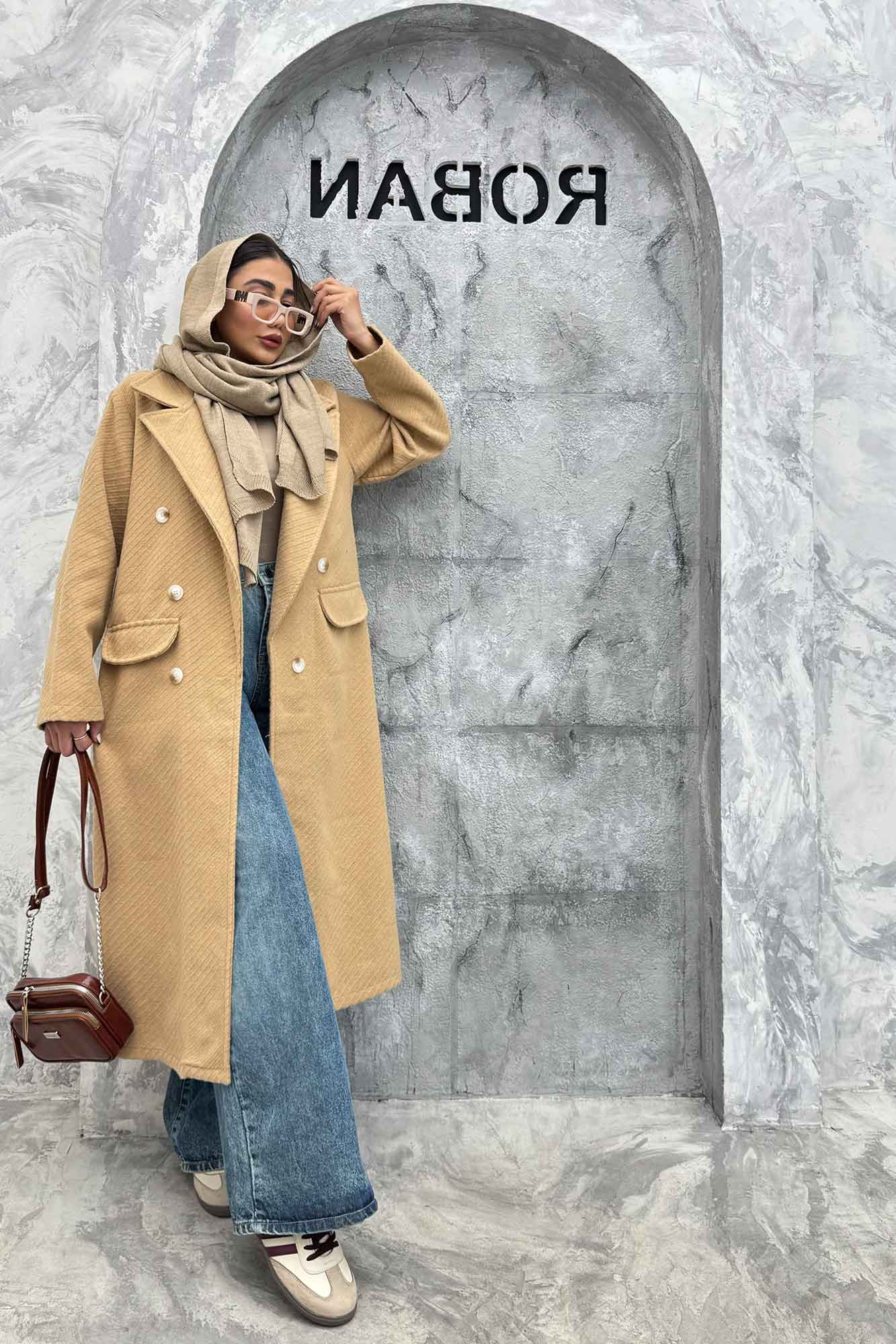 پالتو فوتر دو درجیب کجراه برجسته طیلا