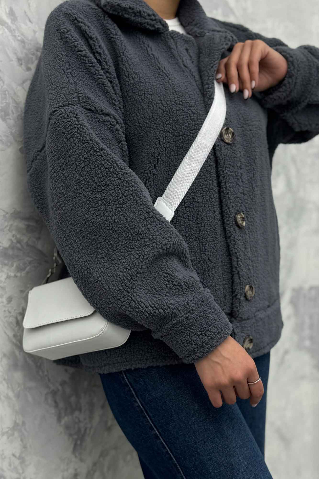 کت کوتاه تدی سر آستین دکمه