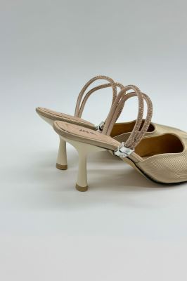 کفش مجلسی پاشنه دار رویه موجی