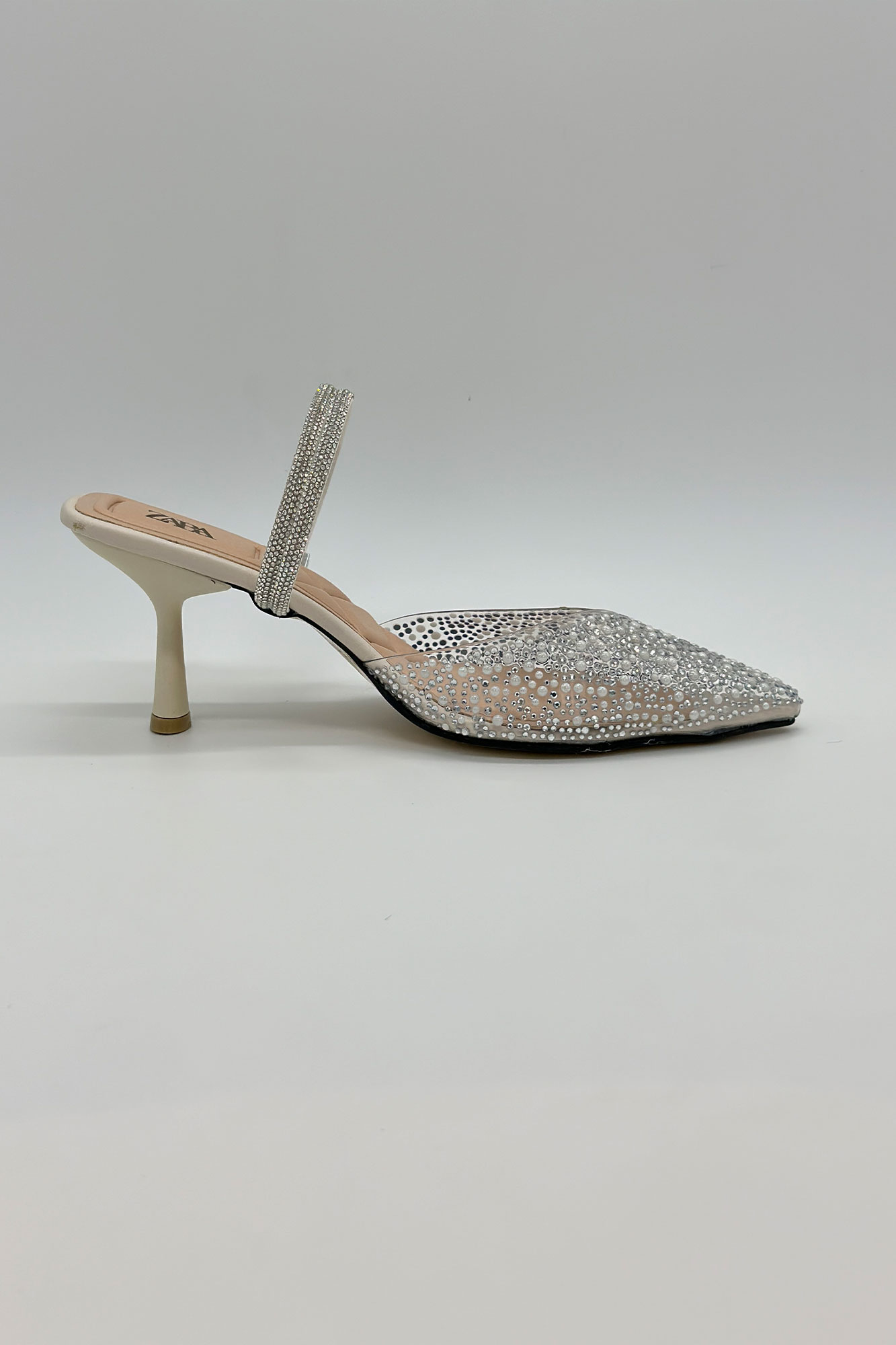 کفش مجلسی جلو بسته تلقی نگینی