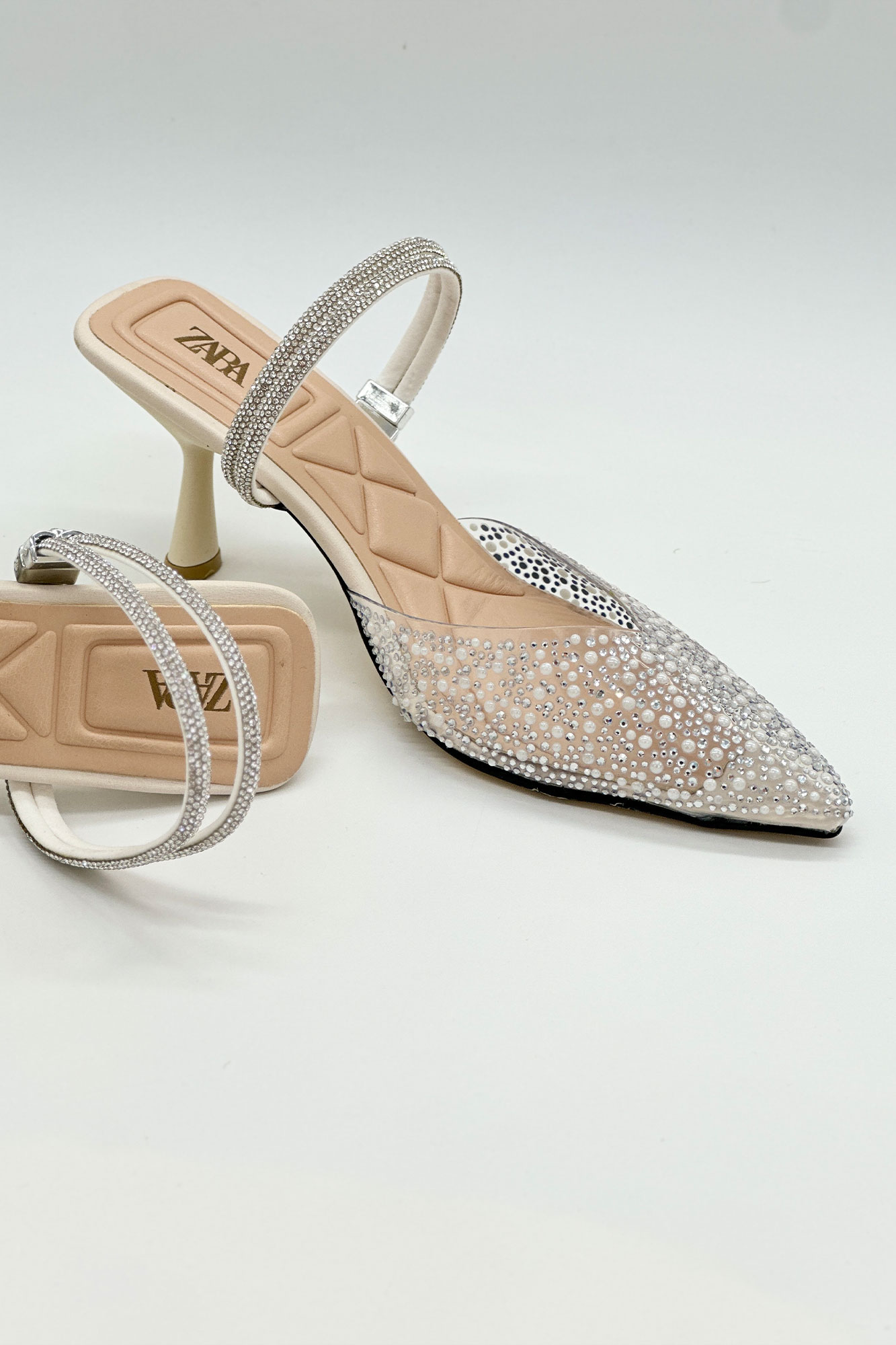 کفش مجلسی جلو بسته تلقی نگینی