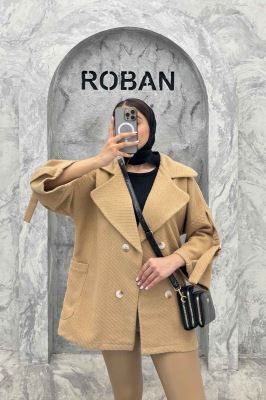 کت فوتر کجراه برجسته آستین سگک 