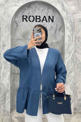 مانتو چین دار تک بند شانتون