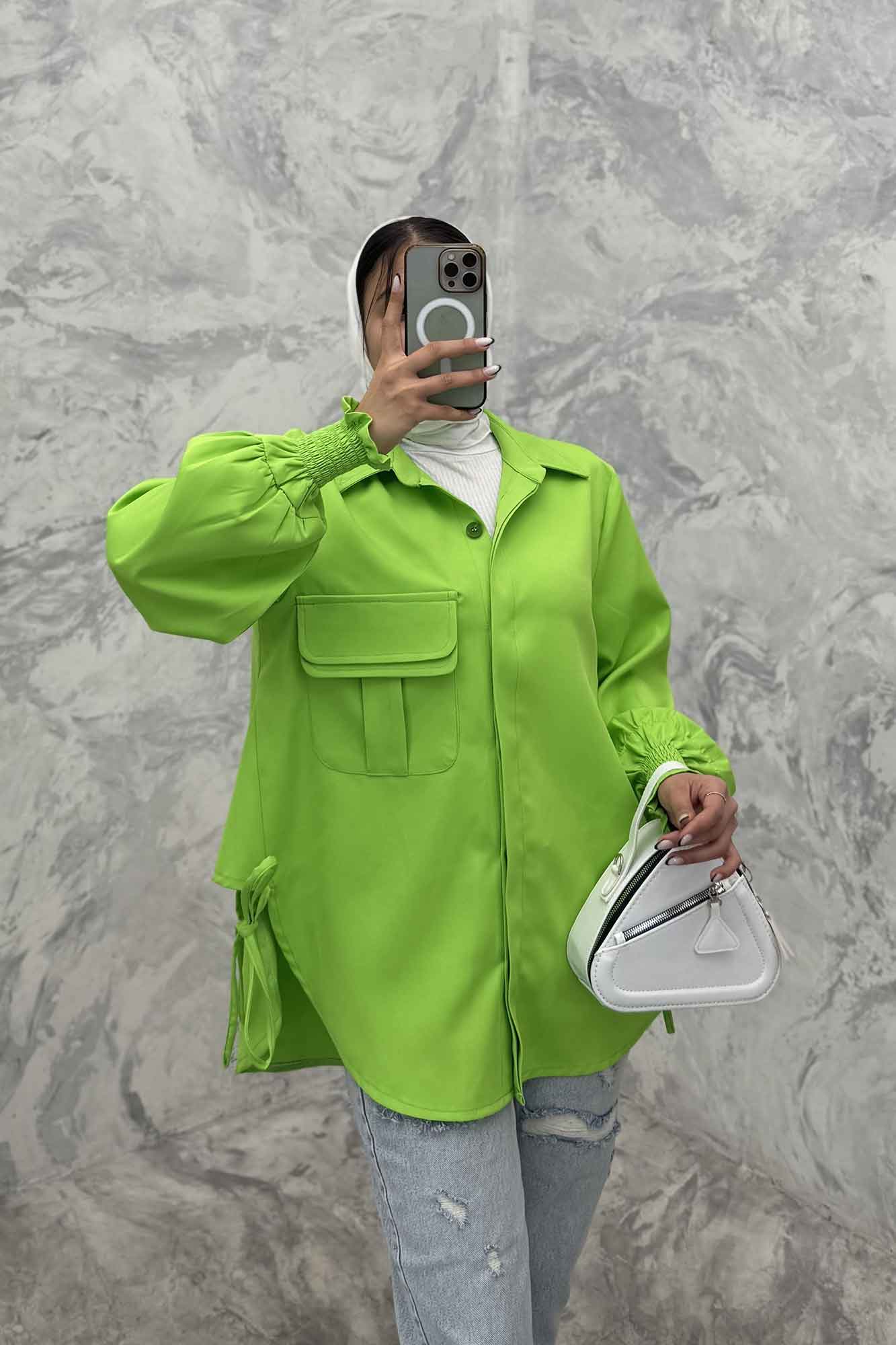 مانتو آستین شیپوری مازراتی