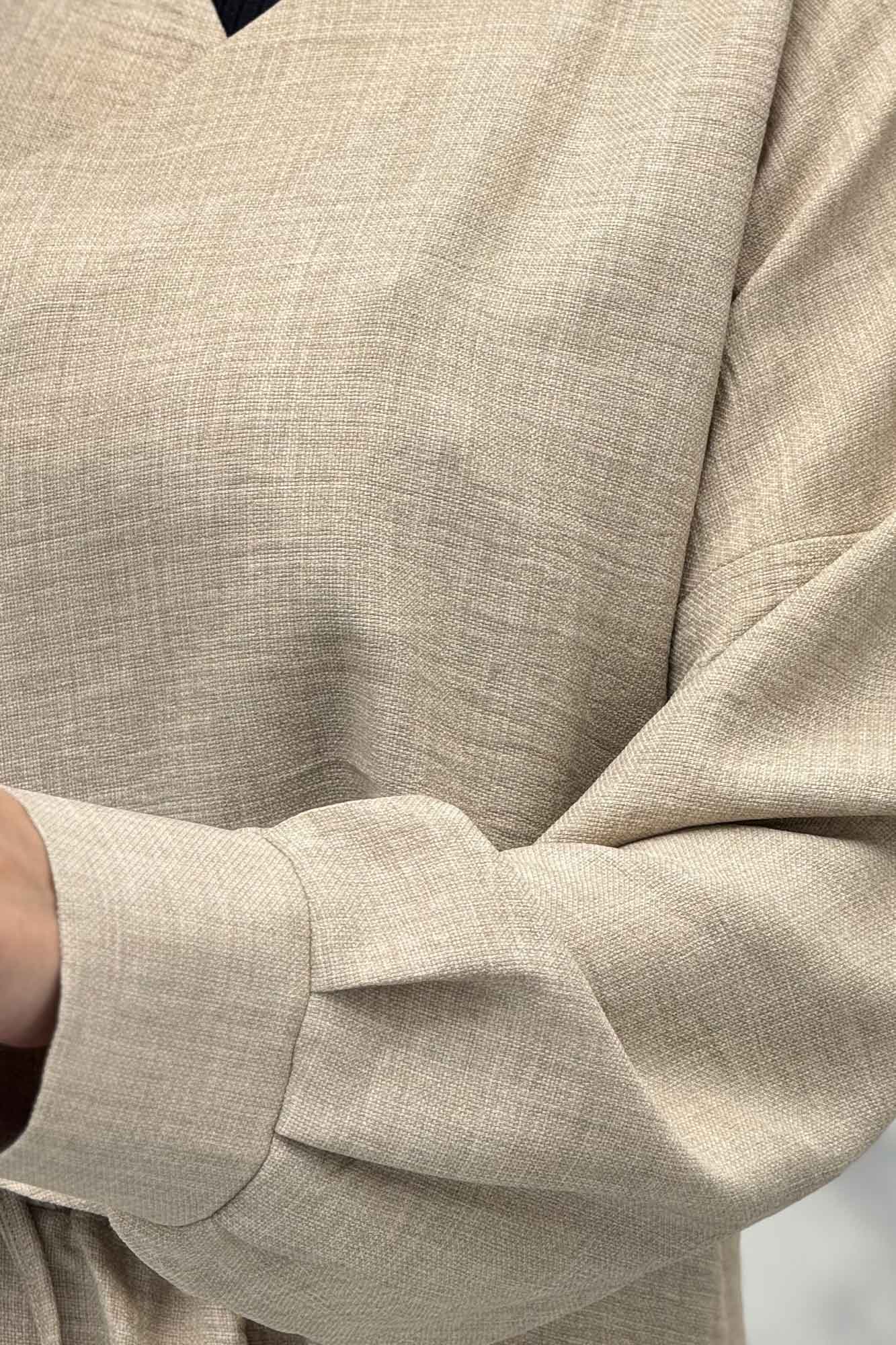 ست رویه و شلوار شانتون تک دکمه لمیس