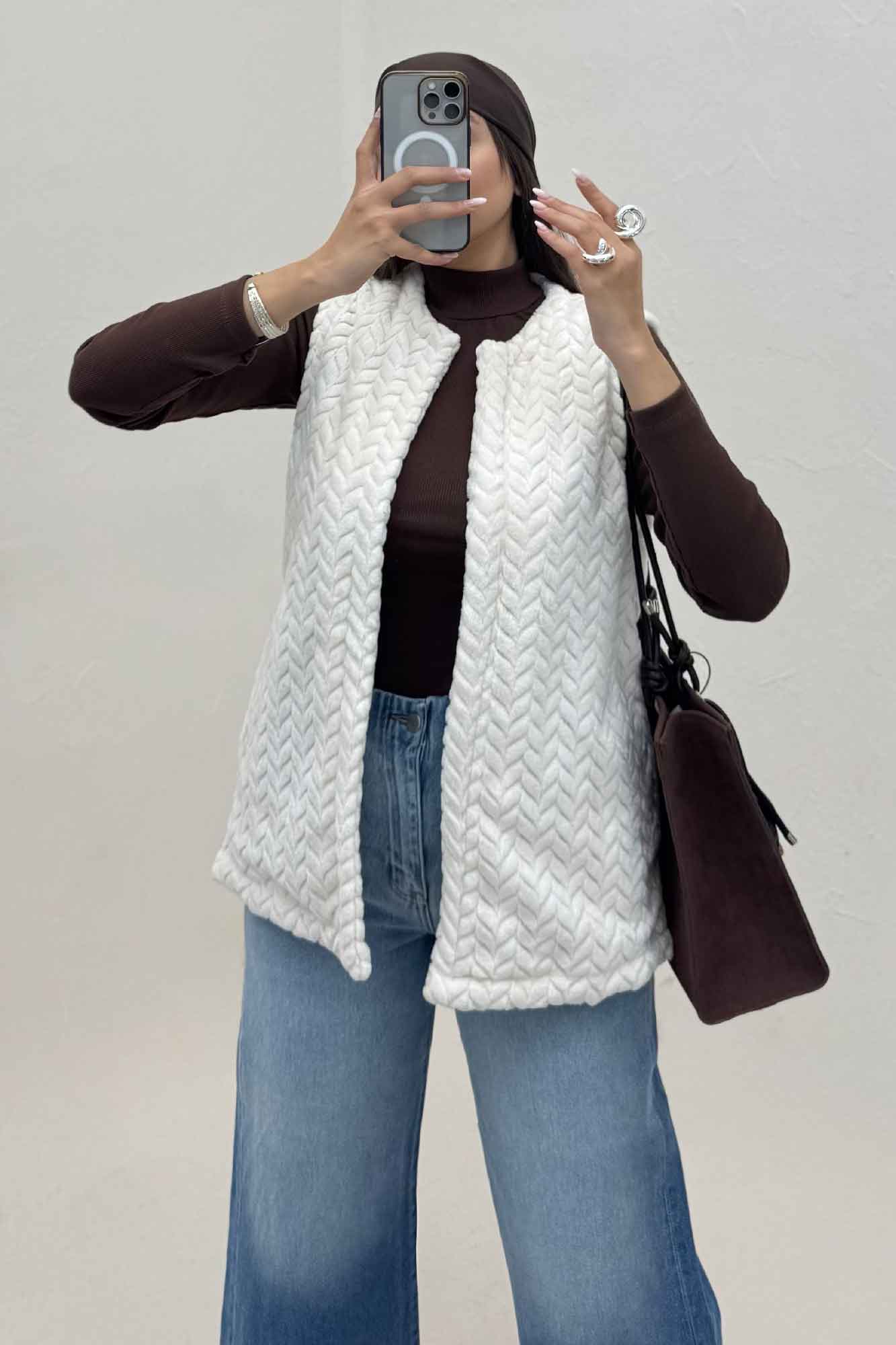 وست پوست کمربند چرم آستردار