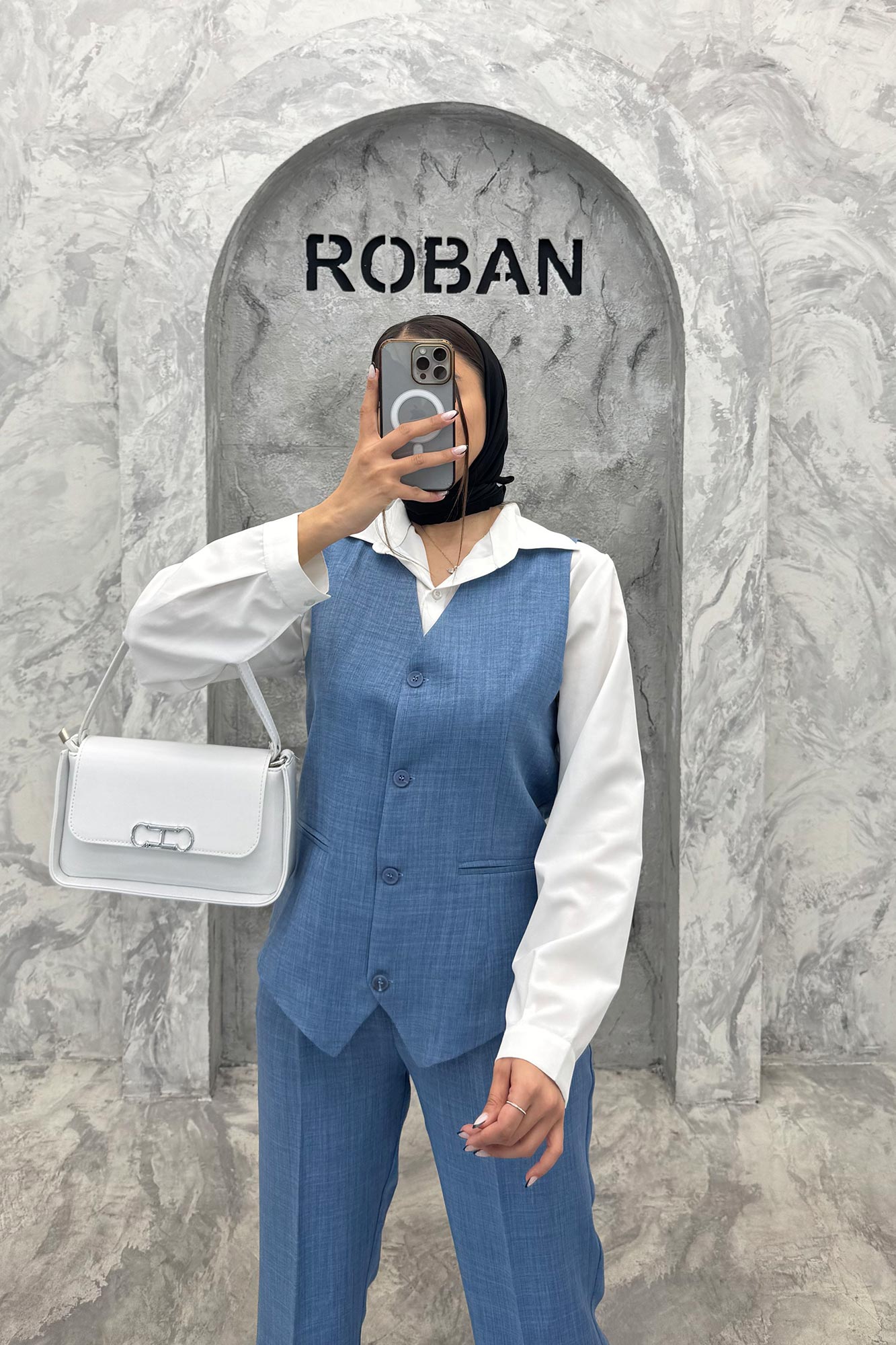 ست ژیله و شلوار جیب فیلتو هفتی وانیل