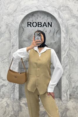 ست ژیله و شلوار جیب فیلتو هفتی وانیل