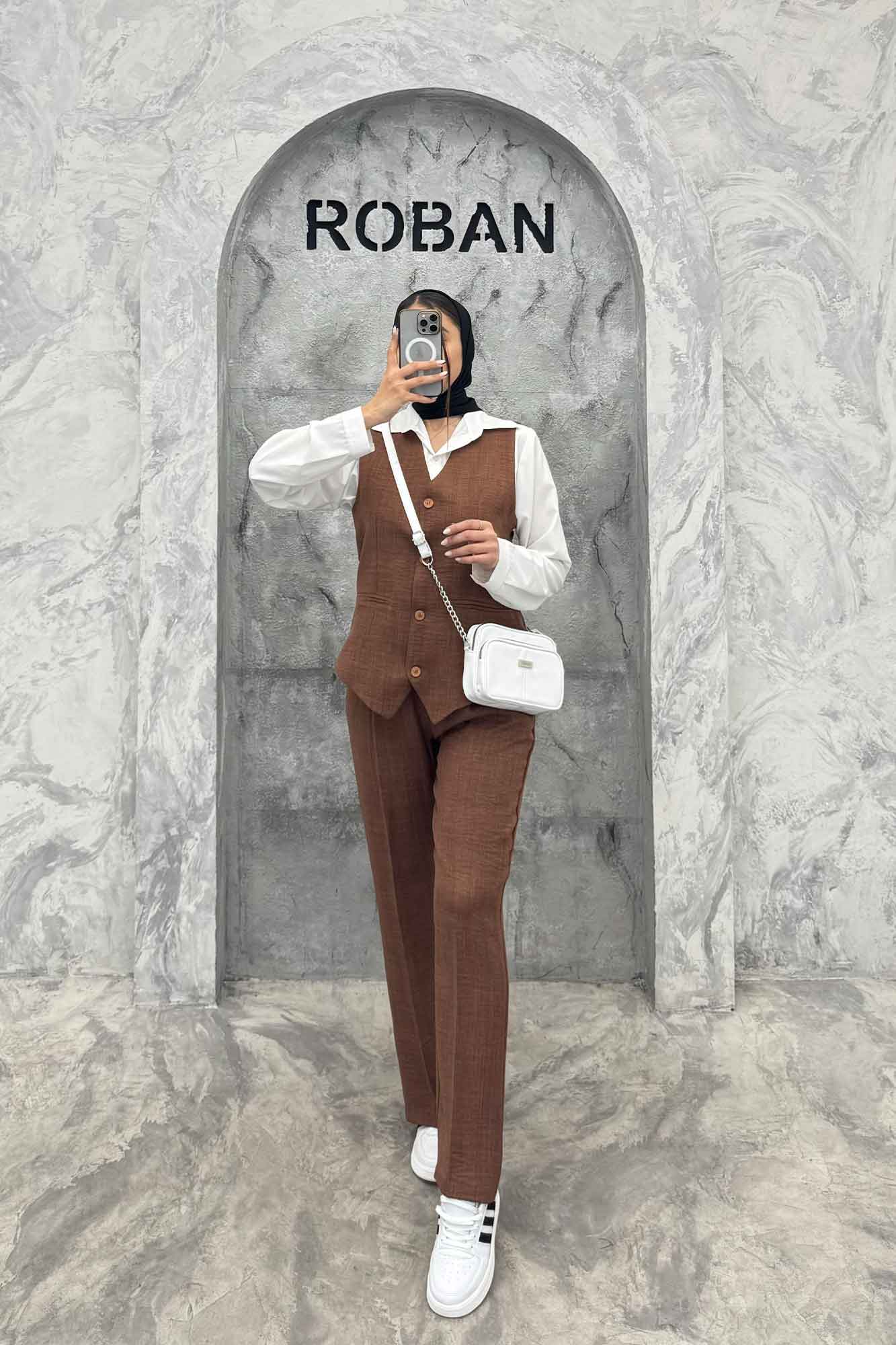 ست ژیله و شلوار جیب فیلتو هفتی وانیل