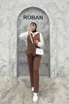 ست ژیله و شلوار جیب فیلتو هفتی وانیل