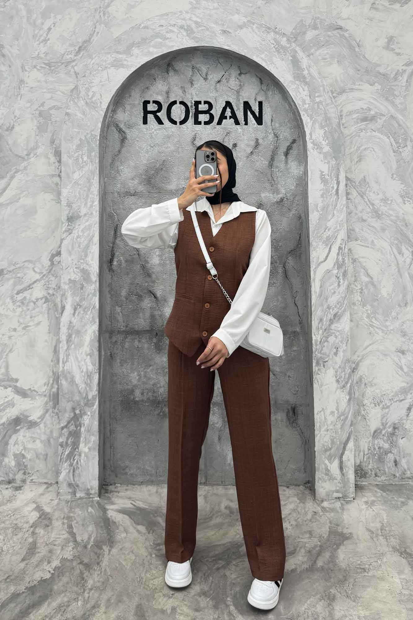 ست ژیله و شلوار جیب فیلتو هفتی وانیل