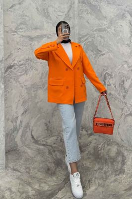 مانتو کتی دو جیب پاکتی مازراتی ساده