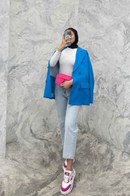 مانتو کتی دو جیب پاکتی مازراتی ساده