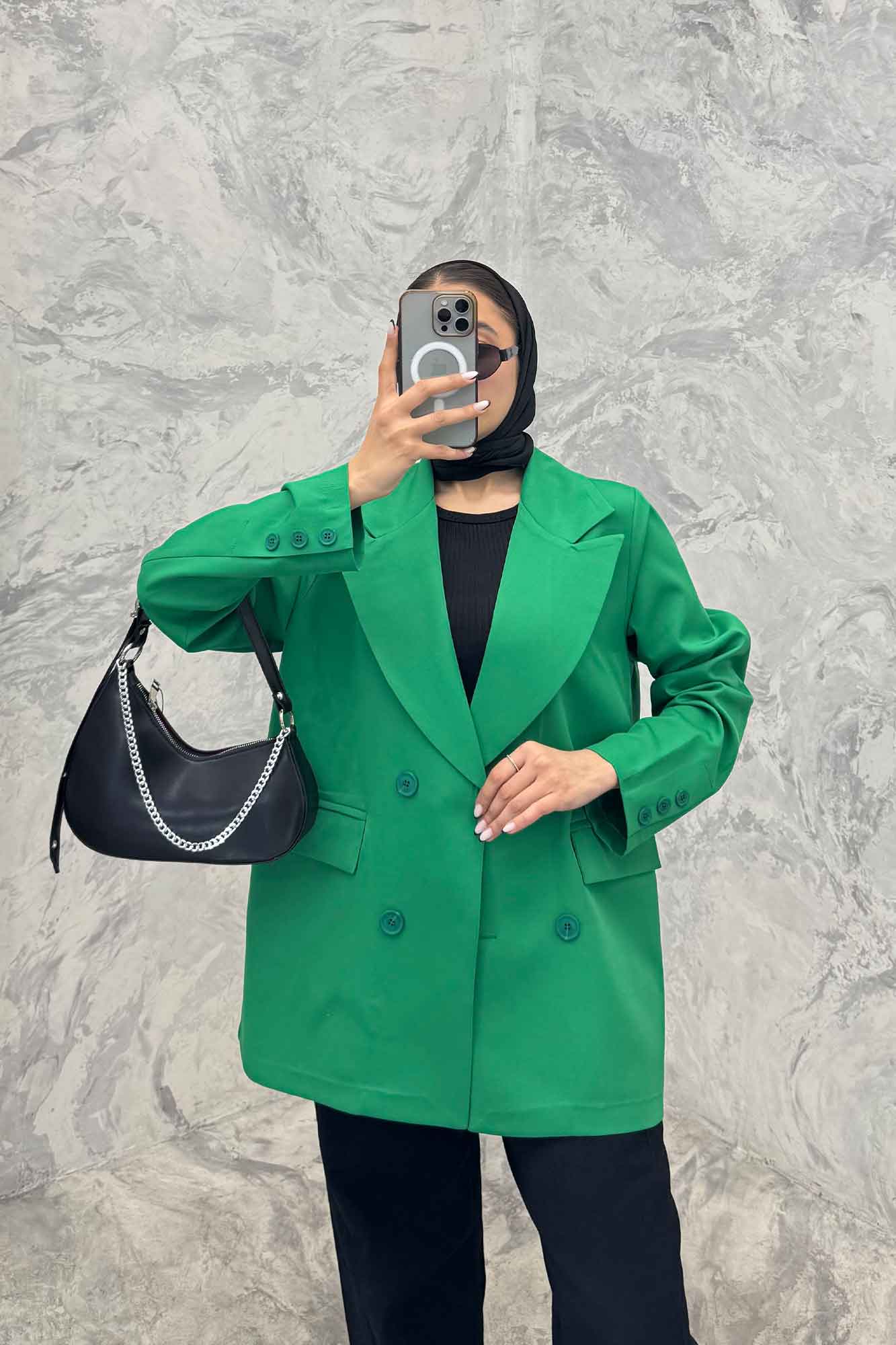 مانتو کتی یقه انگلیسی مازراتی سر آستین دکمه