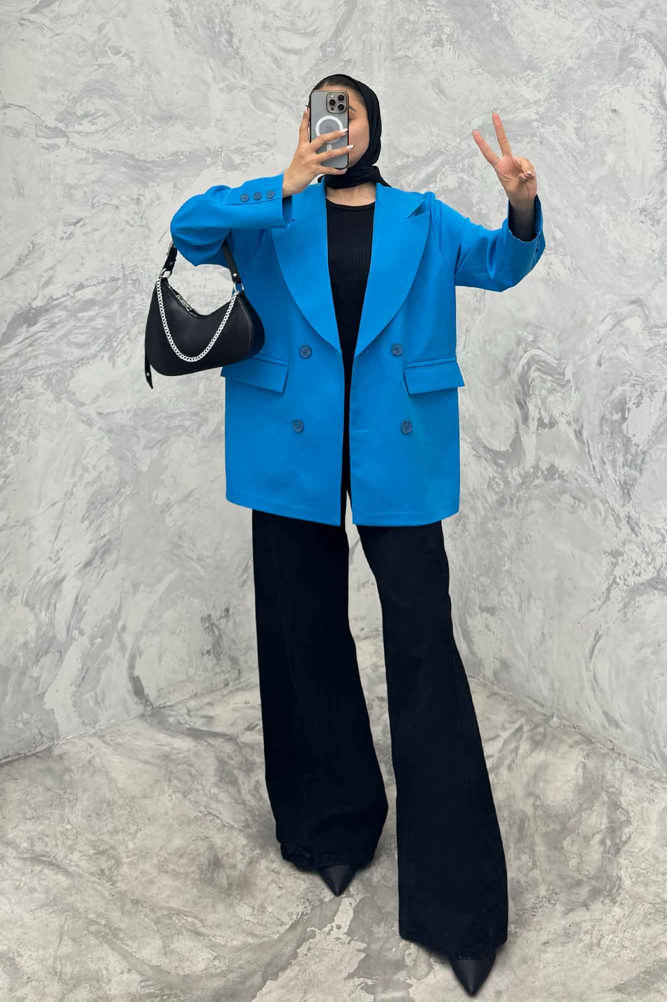 مانتو کتی یقه انگلیسی مازراتی سر آستین دکمه