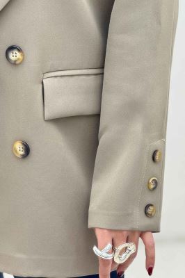 کت مازراتی یقه انگلیسی سر آستین دکمه