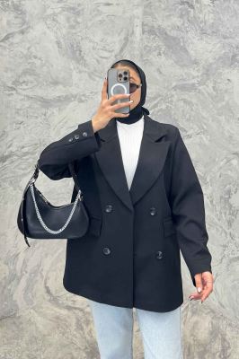 مانتو کتی یقه انگلیسی مازراتی سر آستین دکمه