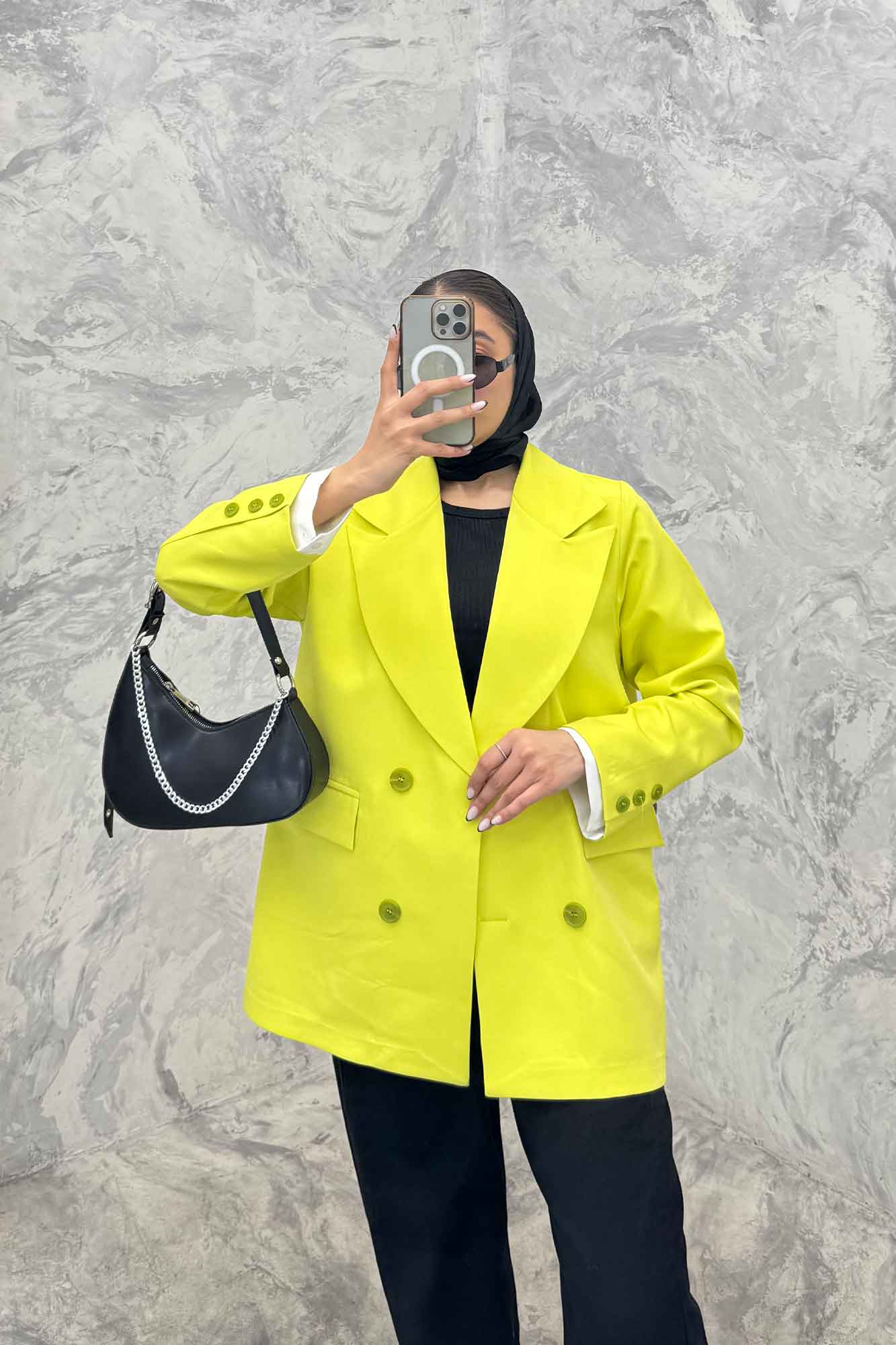 مانتو کتی یقه انگلیسی مازراتی سر آستین دکمه