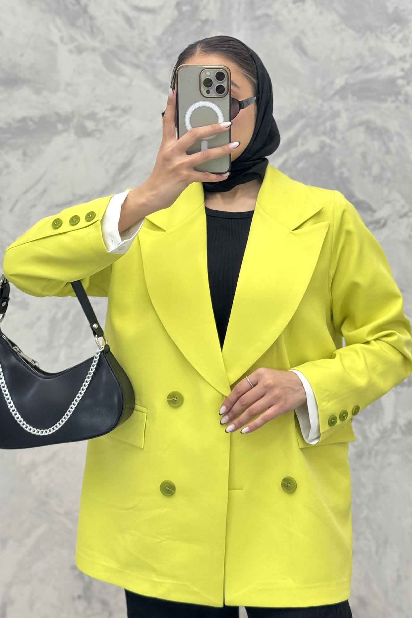 مانتو کتی یقه انگلیسی مازراتی سر آستین دکمه