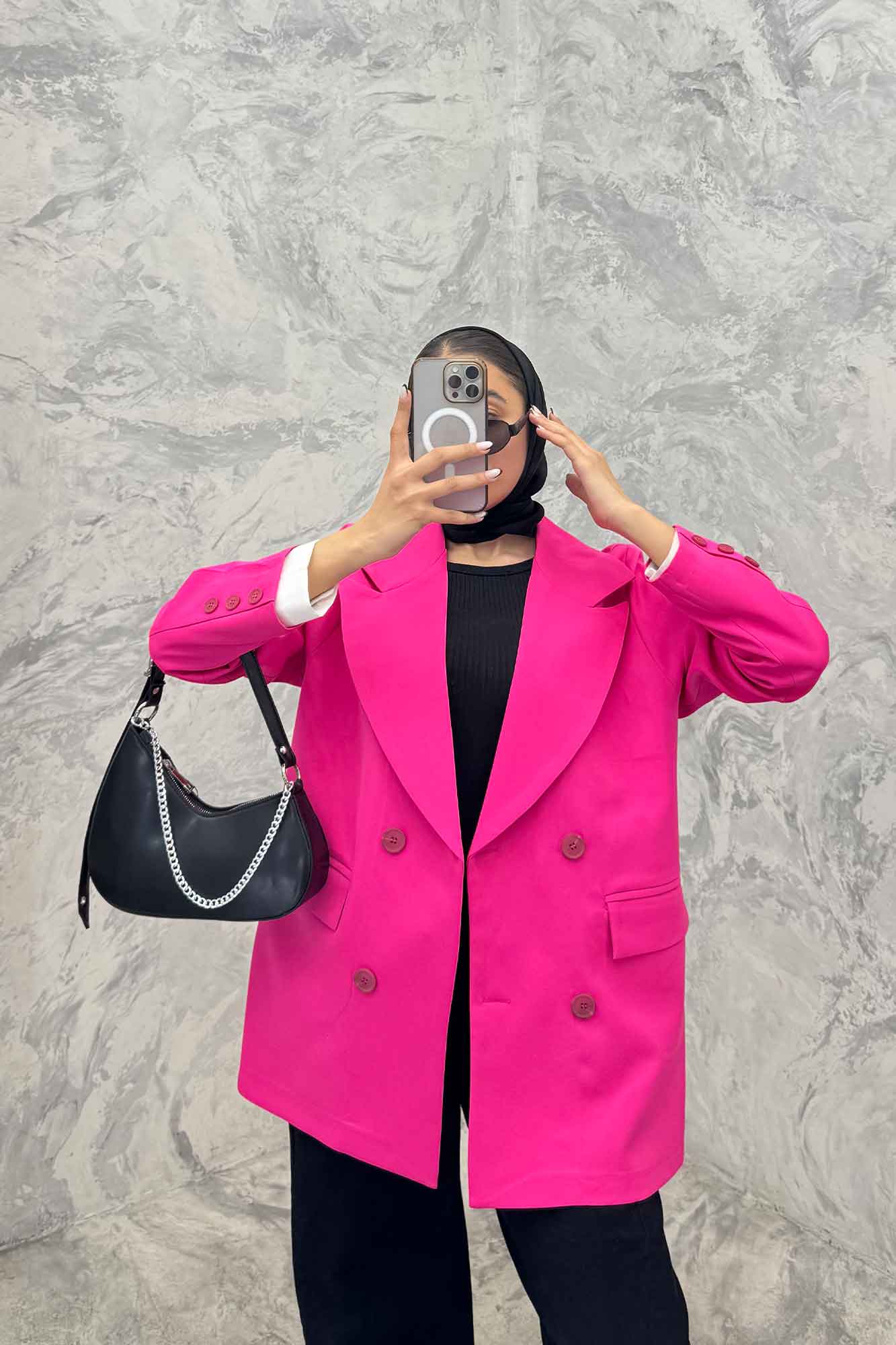 مانتو کتی یقه انگلیسی مازراتی سر آستین دکمه