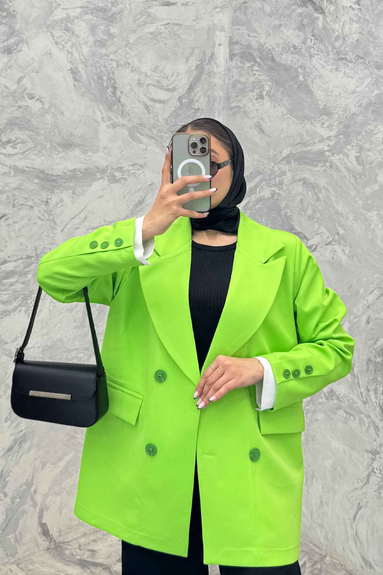 مانتو کتی یقه انگلیسی مازراتی سر آستین دکمه