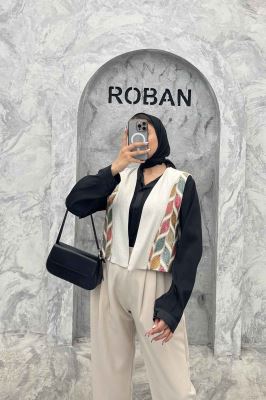 جلیقه لینن تیکه سنتی